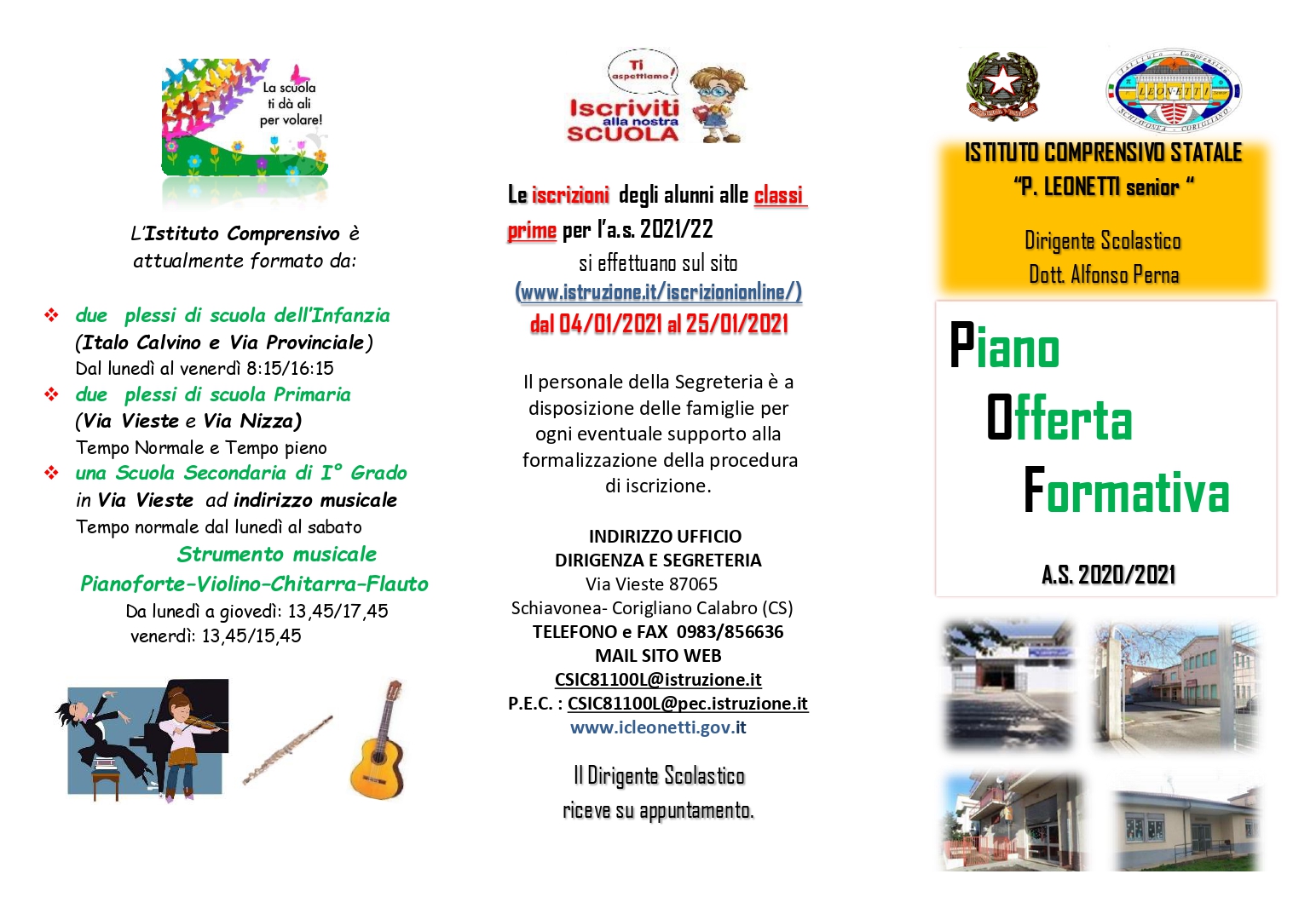 BROCHURE Offerta formativa a.s.2020 2021 Infanzia Primaria Secondaria 0001