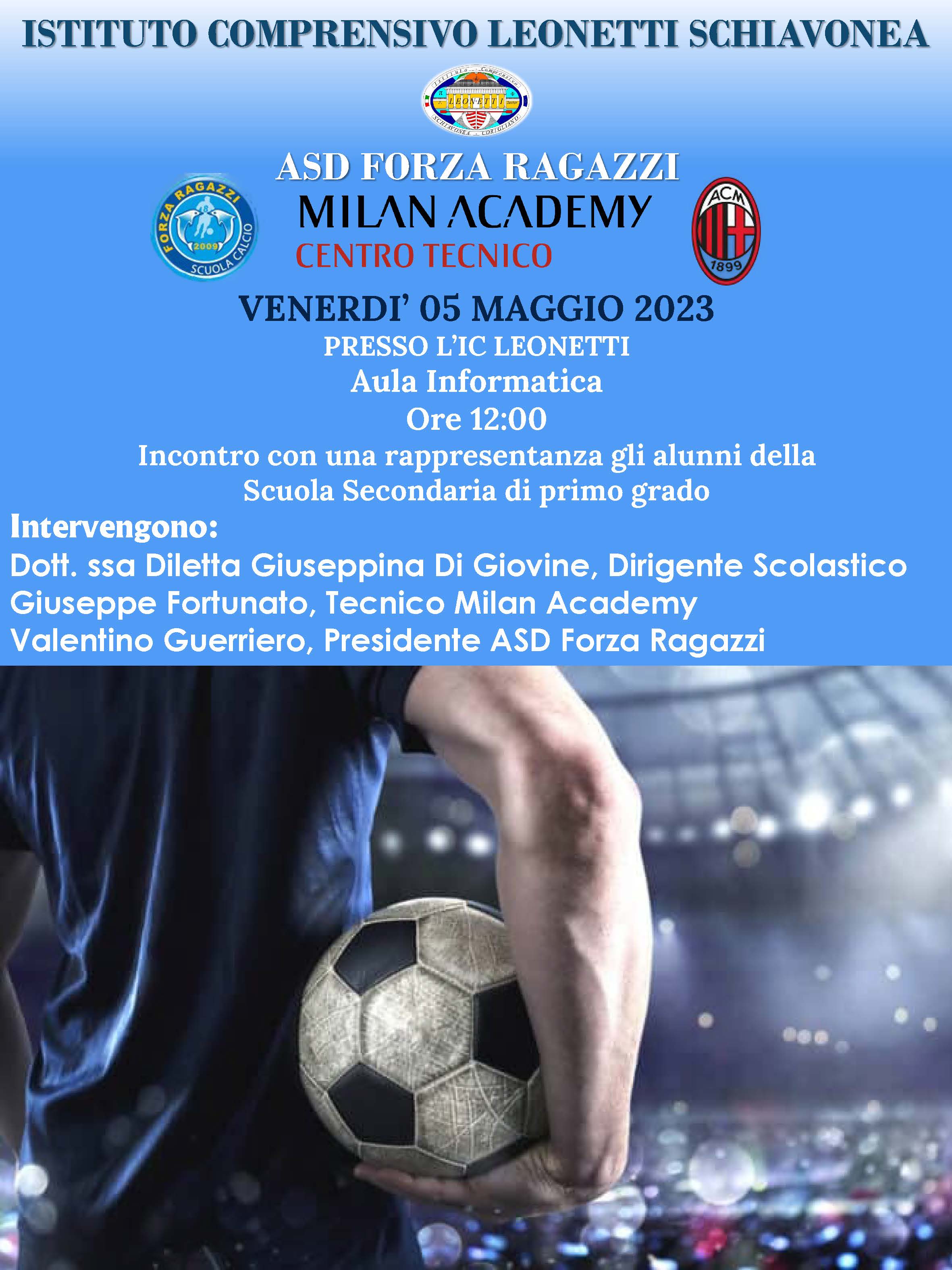 LOCANDINA CALCIO INCONTRO 05 05 2023