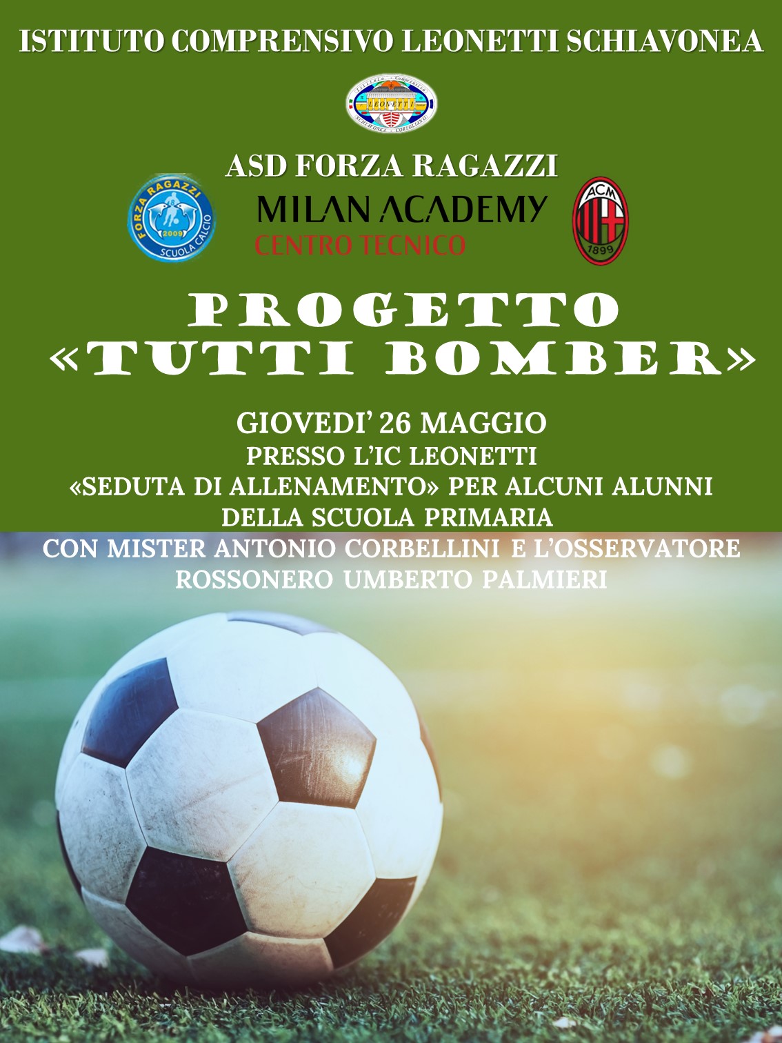 LOCANDINA CALCIO TUTTI BOMBER